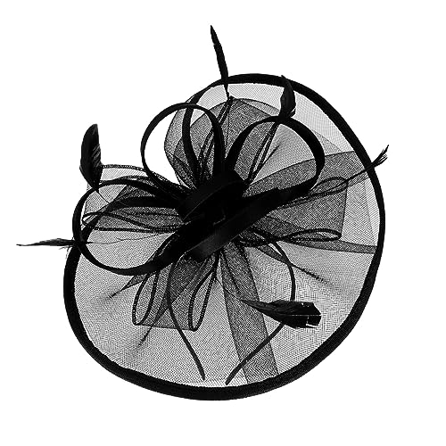 BELLIFFY Mesh Quill Flower Fascinator Hut Für Damen Elegante Haarschmuck Für Hochzeiten Partys Und Besondere Anlässe Leicht Stilvoll Und Auffällig von BELLIFFY
