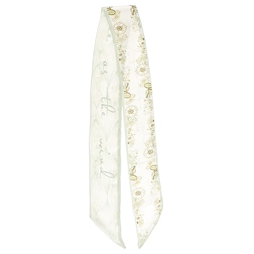 BELLIFFY Seidenschal Für Damen Halstuch Aus Seide Haarband Für Handtasche Stirnband Mit Hübschem Muster Leicht Und Angenehm Zu Tragen Für Partys Und Feiertage von BELLIFFY