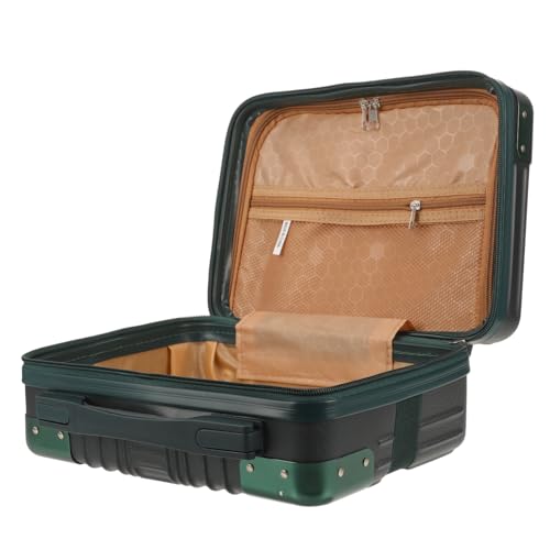 BELLIFFY Tragbarer 14-Zoll-Koffer zur Aufbewahrung von Make-up Kratzfest kompakter Reisekoffer für Toilettenartikel für Frauen von BELLIFFY