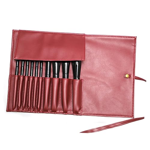 BELLIFFY Kosmetikpinselbehälter Mit Pu-Kosmetiktasche Rolltasche Für Make-up-Pinsel Organizer Für Beauty-Tools Tragbar Für Zuhause Und Unterwegs von BELLIFFY
