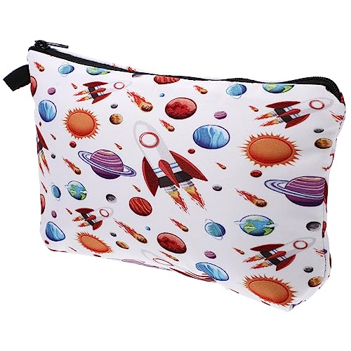 BELLIFFY Reise Kosmetiktasche Mit Weltraum- Praktische Aufbewahrung Für Make-up Und Toilettenartikel Für Reisen Und Unterwegs Vielseitig Einsetzbar Für Damen von BELLIFFY