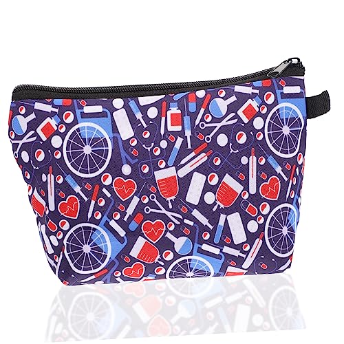 BELLIFFY Kosmetiktasche Mit Großem Fassungsvermögen Für Die Reise Hautpflegetasche Für Damen Make-up-Tasche Druck Praktischer Organizer Für Lippenstift Make-up Toilettenartikel von BELLIFFY