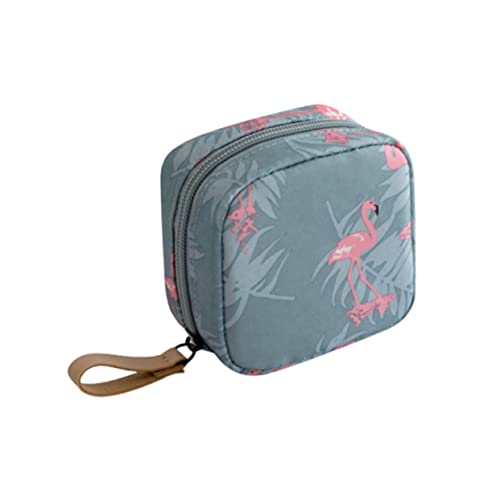 BELLIFFY Kosmetiktasche Tragbar Für Damen Kleine Schminktasche Mit Reißverschluss Aus Dacron Und Metall Waschtasche Für Reisen Und Zuhause von BELLIFFY