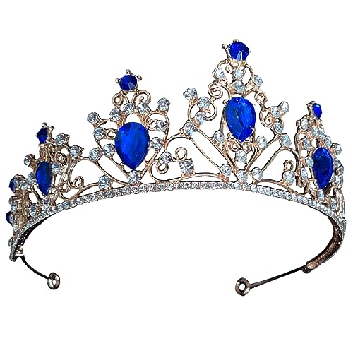 BELLIFFY Krone Kopfbedeckung Strass Tiara Hochzeit Braut Krone Diademe Für Damen Filigran Design Haarband Party-kopfschmuck Elegante Verarbeitung von BELLIFFY