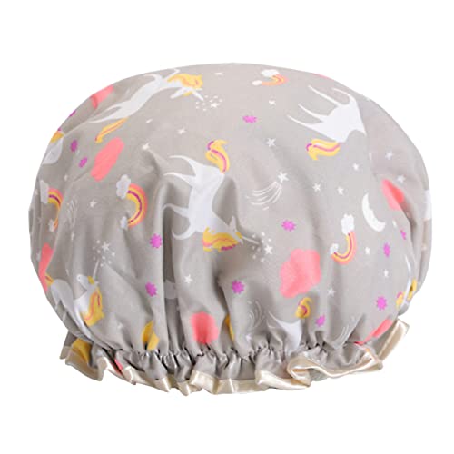 BELLIFFY Duschhaube Badehut Öldicht Duschhut Stilvoller Küchenhut Für Damen von BELLIFFY