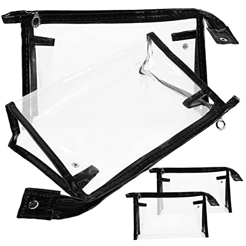 BELLIFFY 4stücke Transparente Kosmetiktaschen wasserdichte Make-up Taschen Für Kleine Toilettenartikel Aufbewahrung Praktische Reise-Organiser Für Damen Und von BELLIFFY