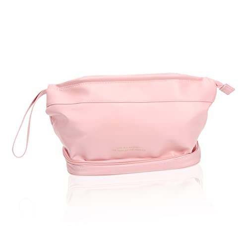 BELLIFFY Make-up-Tasche Für Damen Reisen Mit Reißverschluss Kosmetiktasche Aus Pu-Leder Organizer Mit Großem Fassungsvermögen Für Kosmetika Und Reiseaccessoires von BELLIFFY