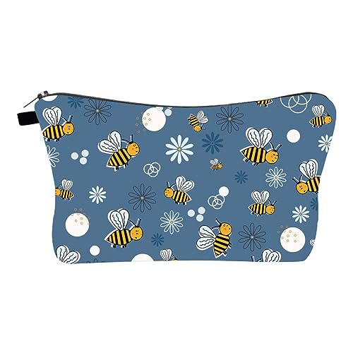 BELLIFFY Kulturtasche Aus Polyester Mit Reißverschluss Reiseorganizer Für Damen Kosmetika Wasserabweisend Leicht Zu Reinigen Make-up Tasche Mit Schwammeinlage Für Besseren Schutz von BELLIFFY