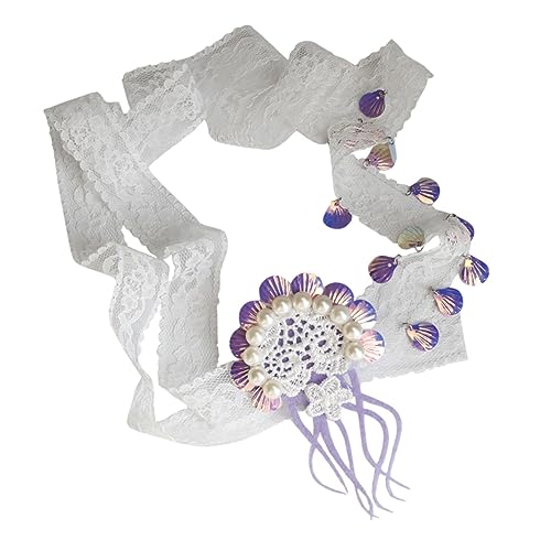 BELLIFFY Kunstperlen Stirnband Meerjungfrau Design Hochzeitskopfschmuck Damen Schmuck Für Party Strand Hochzeit BELLIFFY Kunstperlen Stirnband Meerjungfrau Design Hochzeitskopfschmuck Damen Schmuck Für Party Strand Hochzeit von BELLIFFY