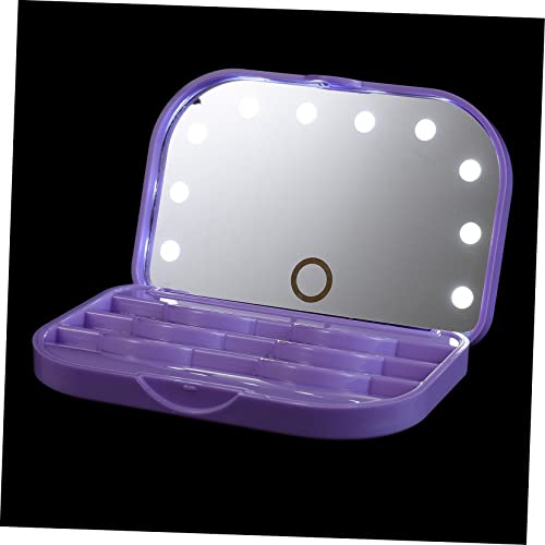 BELLIFFY Wimpernaufbewahrungsbox Mit Led-licht Und Spiegel Für Künstliche Wimpern Kompakter Wimpern-organizer Leicht Zu Transportieren Für Täglichen Gebrauch Und Reisen von BELLIFFY