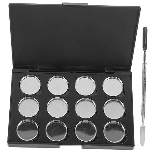 BELLIFFY Lidschattenpalette Leer Make-up-schale Aus Robustem Material Wiederverwendbar Und Tragbar Für Reisen Zur Präsentation Und Aufbewahrung Von Lidschatten Und Lippenbalsam von BELLIFFY