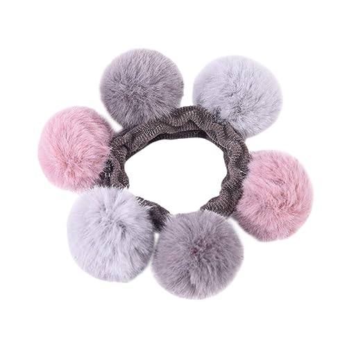 BELLIFFY Macarons Plüsch-haargummis Elastische Haarbänder Pferdeschwanzhalter Für Kinder Einfach Zu Verwenden Bunt Zufällige Auswahl von BELLIFFY