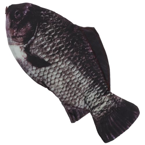 BELLIFFY Mäppchen Stift-Organizer in Fischform Fisch Geldbörse Aufbewahrungstasche Für Stifte Stiftetui Bleistift Aufbewahrungstasche Bleistiftbeutel in Fischform Schreibwarenhalter Stoff von BELLIFFY