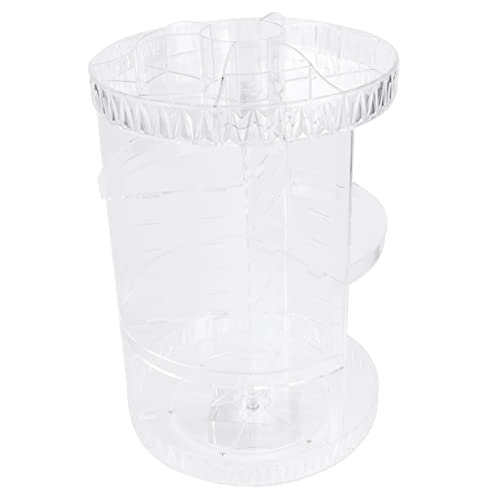 BELLIFFY Make-up-aufbewahrungsbox Drehbarer Kosmetik Organizer Acryl-kosmetikregal Einfaches Kosmetikregal Kosmetik Behälter von BELLIFFY