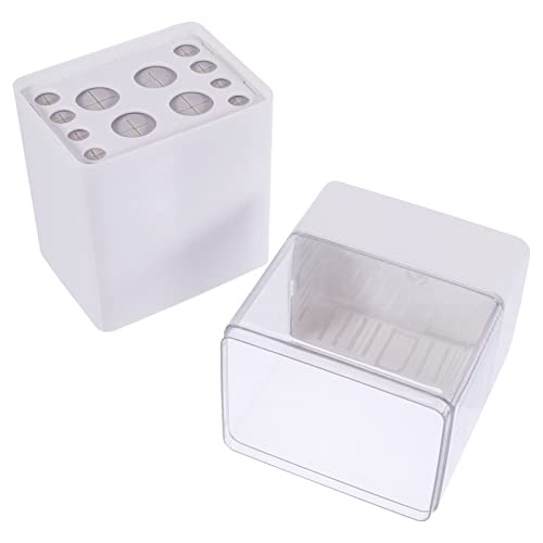 BELLIFFY Make-up-pinselhalter Organizer-deckel 1 Stück Aufbewahrungsbox Für Make-up-pinsel Eimer Für Make-up-pinsel Augenbrauenstift Organisationsbox Weiß von BELLIFFY