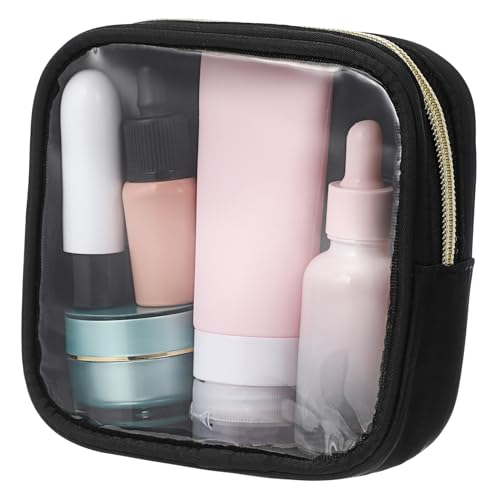 BELLIFFY Mini-schminktasche Transparent Mit Reißverschluss Kompakt Kosmetiktasche Für Damen Reisen Make-up-Organizer Aufbewahrungstasche von BELLIFFY