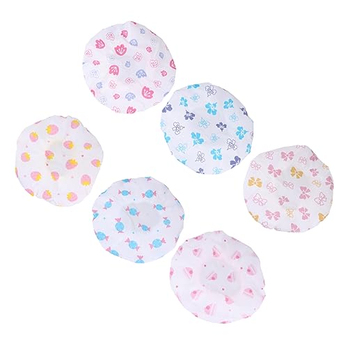 BELLIFFY Cartoon Duschhaube 12 Stück Pvc Elastisch Für Damen Kleines Packungsformat Vielseitig Einsetzbar Für Dusche Küche Und Spa von BELLIFFY