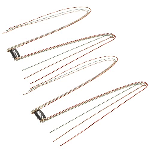 BELLIFFY 2 Stück Damen Haarketten Haarverlängerungen Dekorative Haar-accessoires Mit Haarspangen von BELLIFFY