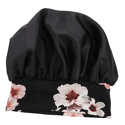 BELLIFFY Schlafmütze Damen Satin Motorhaube Breite Krempe Haarpflege Motorhaube für Nachtschlaf von BELLIFFY