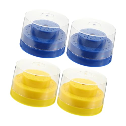 BELLIFFY 4 Stück Nagelbohrerhalter Organizer Nagelbohrer-behälter Tragbar Mit 60 Löchern Pp-material von BELLIFFY