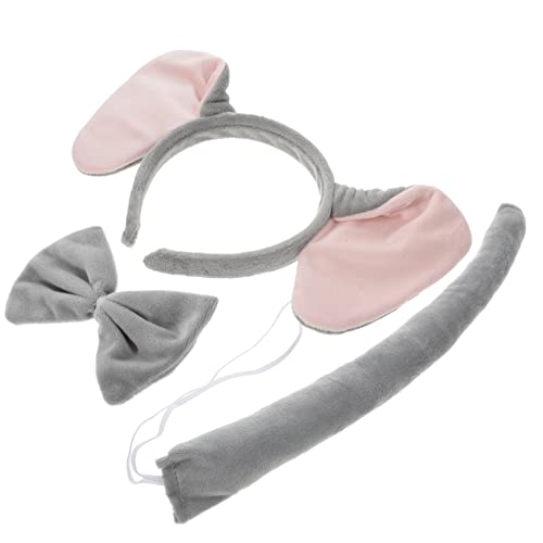 BELLIFFY Ohr Stirnband Set Mit Fliege Und Für Erwachsene Und Junge Mädchen Für Halloween Und Tierkostüm-partys von BELLIFFY