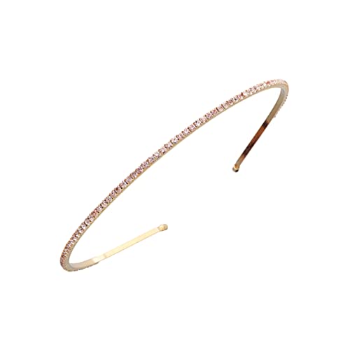 BELLIFFY Goldenes Stirnband Für Damen Haarschmuck Party-kopfbedeckung Kopfschmuck Für Braut Haarreif Mit Exquisiter Verarbeitung Leicht Und Fest Sitzend von BELLIFFY