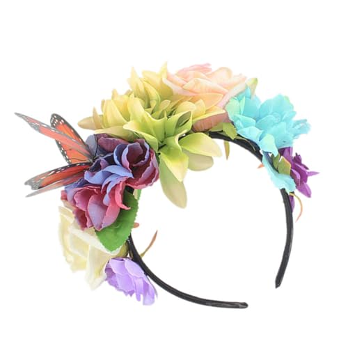 BELLIFFY Party-haarreif Aus Hochwertigem Material Mit Rosen-design Party-kopfbedeckung Für Cosplay-events Leicht Exquisiter Verarbeitung Sitzt Fest Und Schafft Eine Fröhliche Atmosphäre von BELLIFFY