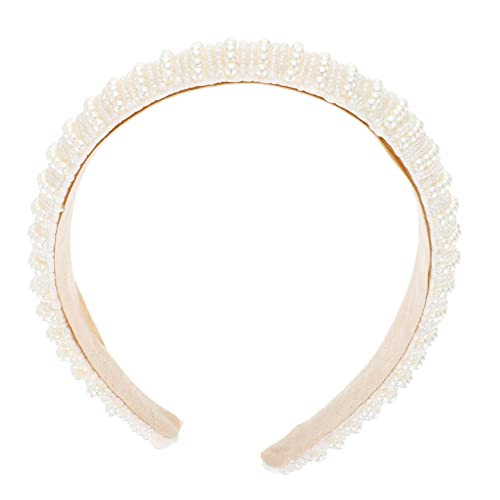 BELLIFFY Headband Mit Breitem Handgefertigt Mit Perlen Haaraccessoire Für Mädchen Und Für Partys Hochzeiten Und Alltag von BELLIFFY