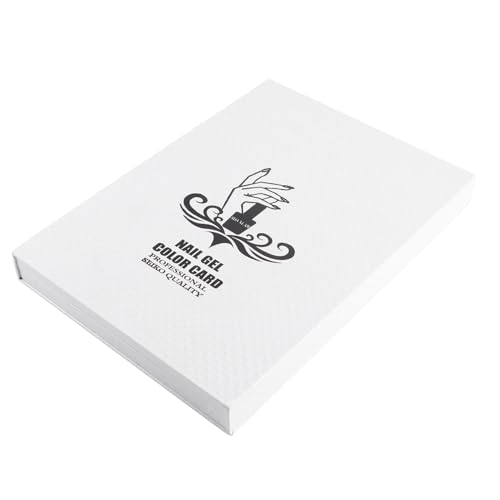 BELLIFFY Professional Nail Gel Polish Display Chart Mit Farben Farbkarte Für Nagelstudios Einfach Zu Nutzen Für Maniküre Und Pediküre Integrierte Farbnummierung Elegantes Design Weiß von BELLIFFY