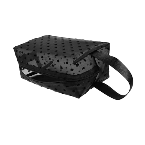 BELLIFFY Netzkosmetiktasche Für Reise Tragbarer Kulturbeutel Aus Nylon Transparenter Make-up-Organizer Mit Reißverschluss Für Damen Kompakter Aufbewahrungstasche Für Make-up-Artikel von BELLIFFY