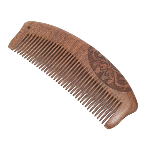 BELLIFFY Sandelholzkamm Antistatischer Kamm Frauen Haarkamm Schnitzerei Haarkamm Holzkamm Für Langes Dickes Verfilztes Haar Mit Kopfhautmassagekamm Zum Kämmen Und Schutz von BELLIFFY