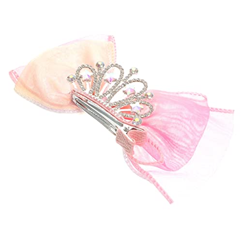 BELLIFFY Crown Hair Bow Haarclip Für Mädchen Niedlicher Haarschmuck Mit Krone Und Schleife Für Partys Geburtstage Und Besondere Anlässe Sanften Pastellfarben von BELLIFFY