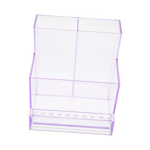 BELLIFFY Nagelbohrer-Organizer Maniküre-Etui aus Kunststoff für Nagelbohrer Displaybox Nagelpolierkopf-Box mit Löchern von BELLIFFY
