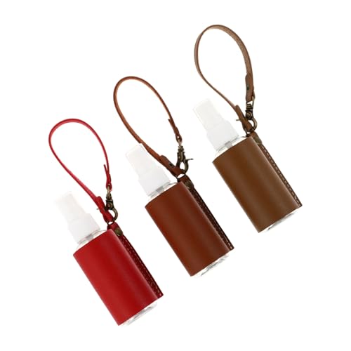 BELLIFFY Schlüsseletui Für Reiseflaschen 3er-pack Pu- Für Parfüm Leere Sprühflaschen Versiegelter Deckel von BELLIFFY