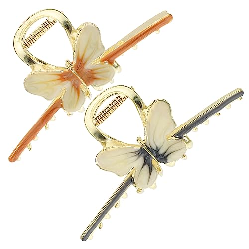 BELLIFFY 2stücke Große Haarklammer Im Schmetterlingsdesign Rutschfeste Haarspangen Für Damen Für Hochzeiten Partys Und Täglichen Gebrauch von BELLIFFY