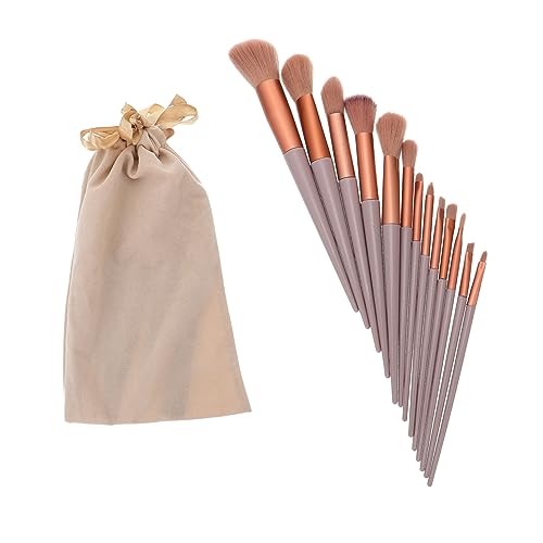 BELLIFFY Schminkpinsel Mit Künstlichen Make-up Pinseln Für Frauen Kosmetikpinsel Zum Auftragen Von Concealer Foundation Lidschatten Und Praktisch Und Tragbar in Aufbewahrungstasche von BELLIFFY