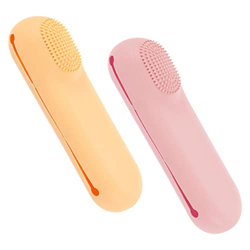 BELLIFFY 2stücke Silikon Makeup Pinsel Aufbewahrungstasche Tragbar Für Reisen Und Outdoor Leicht Zu Reinigen Für Kosmetik-Organizer Und Unterwegs von BELLIFFY