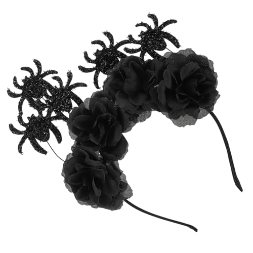 BELLIFFY Halloween Haarreif Mit Spinnen Und Rosen Gruselige Kopfbedeckung Für Cosplay Und Halloween-feiern Einzigartiges Bequemes Accessoire Schaffung Festlichen von BELLIFFY