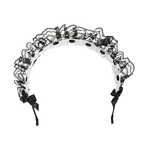 BELLIFFY 2stücke Retro Spitze Stirnbänder Haar Accessoires Mode Individuelle Stirnbänder Für Hochzeit Geburtstag Party Mit Schleife Für Frauen Mädchen von BELLIFFY