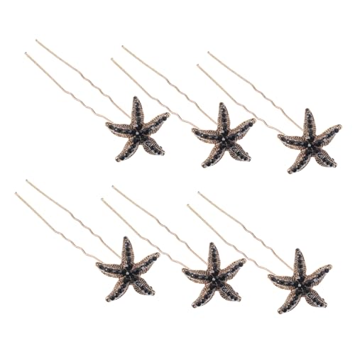 BELLIFFY 6 Stücke Stern Haarnadel Zubehör Mädchen Braut Haar Stick Hochzeit Haar Clip von BELLIFFY
