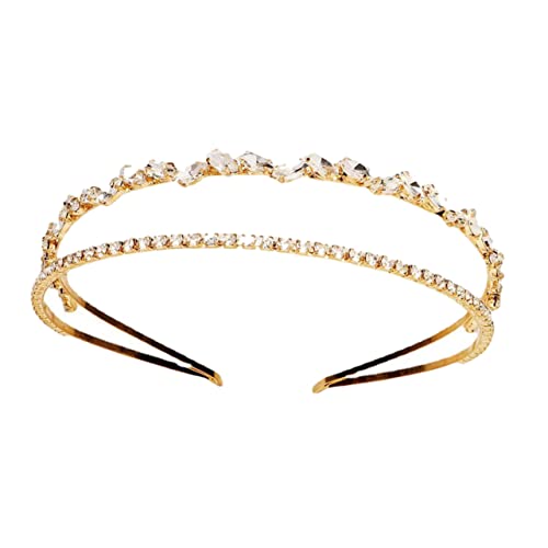 BELLIFFY Strass Haarband Brautschmuck Doppellagiges Stirnband Kristalldekor Hochzeit BELLIFFY Strass Haarband Brautschmuck Doppellagiges Stirnband Kristalldekor Hochzeit von BELLIFFY