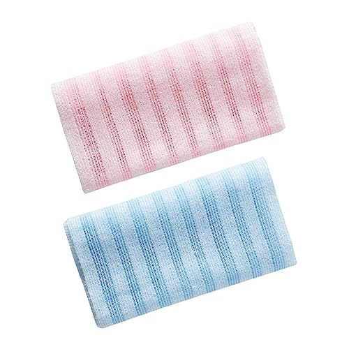 BELLIFFY Strip Peeling Waschlappen Badetücher Duschtücher Zur Rückenreinigung 2er Pack Hautfreundliches Material von BELLIFFY