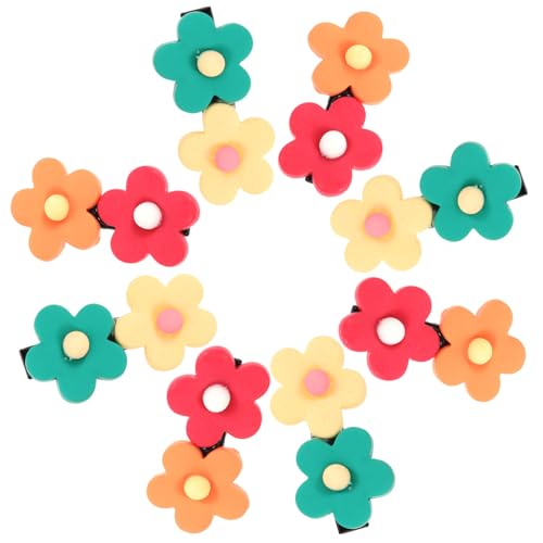 BELLIFFY 8stücke Kleine Blumen-haarspangen Für Mädchen Teiliges Bunten Farben Rutschfest Für Jeden Anlass Haarschmuck Für Süße Frisuren Und Kreative Styles von BELLIFFY