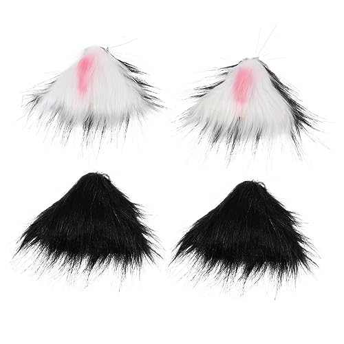BELLIFFY 2paare Katzenohr-haarspange Für Cosplay Mit Flauschigem Design Party-kopfschmuck Als Fotografie-requisiten Klassische Haarnadeln Für Verschiedene Outfits von BELLIFFY