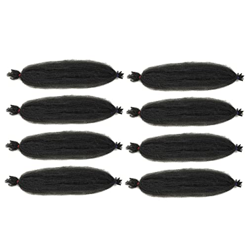 BELLIFFY 8stücke Synthetische Gedrehte Perücke Afro-haar Lange Lockige Perückenverlängerung Für Frauen Mädchen Aus Hochwertigem Material Für Halloween Karneval Cosplay von BELLIFFY