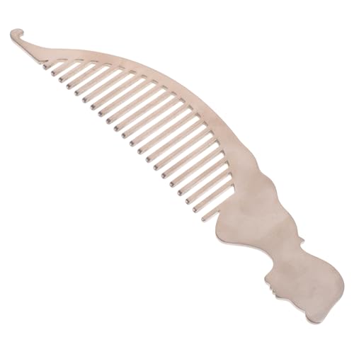 BELLIFFY Titanlegierung Haarschneidekamm Tragbarer Und Antistatischer Friseurkamm Für Herren Ergonomisches Design Rostfrei Für Präzise Haarschnitte von BELLIFFY
