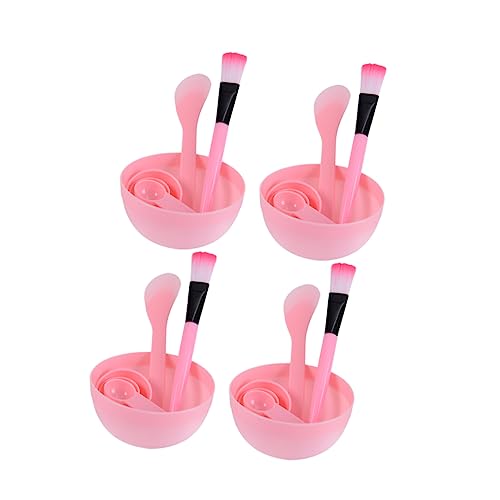 BELLIFFY 4 Sätze Mit Diy-gesichtsmaskenschüssel Pinsel Rührstab Löffel Messdeckel Maskenflasche Sprühflasche Gesichtsreinigungsschwamm von BELLIFFY