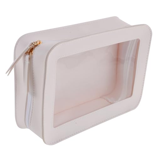 BELLIFFY Tragbare Kosmetiktasche Aus Hochwertigem PVC-Material Transparente Make-up-Tasche Mit Reißverschluss Reisetasche Für Toilettenartikel Und Reiseaccessoires Praktische Kulturbeutel f von BELLIFFY