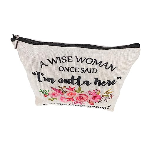 BELLIFFY Canvas Printed Makeup Bag Für Damen Praktische Kosmetiktasche Mit Reißverschluss Tragbar Und Für Und Alltag Organisation Von Make-up Und Toilettenartikeln von BELLIFFY