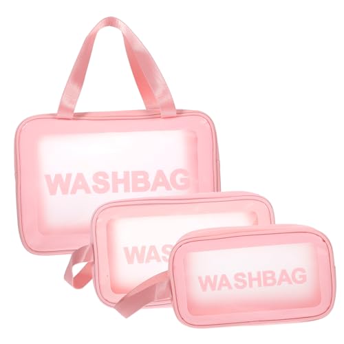 BELLIFFY 3stücke Reise Kosmetiktasche Transparent Make-up Tasche Damen Reiseutensilien Transparente Kosmetiktasche Für Reisen von BELLIFFY